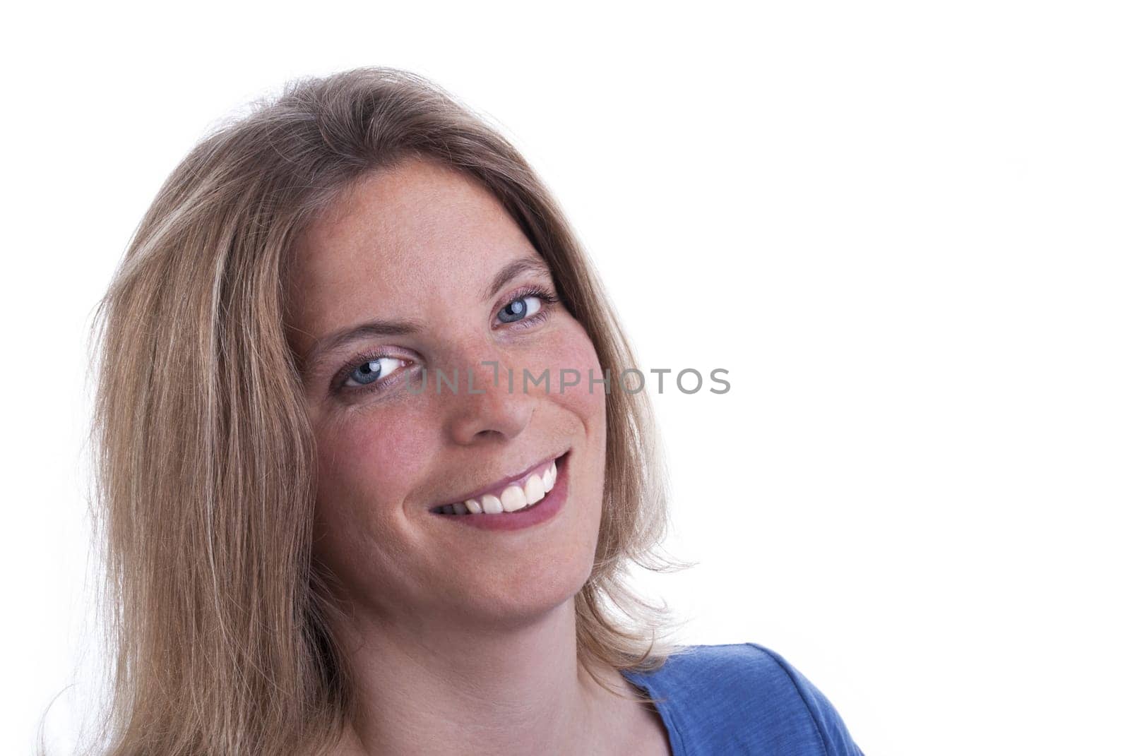 Beauty CloseUp Portrait of a Blond Woman