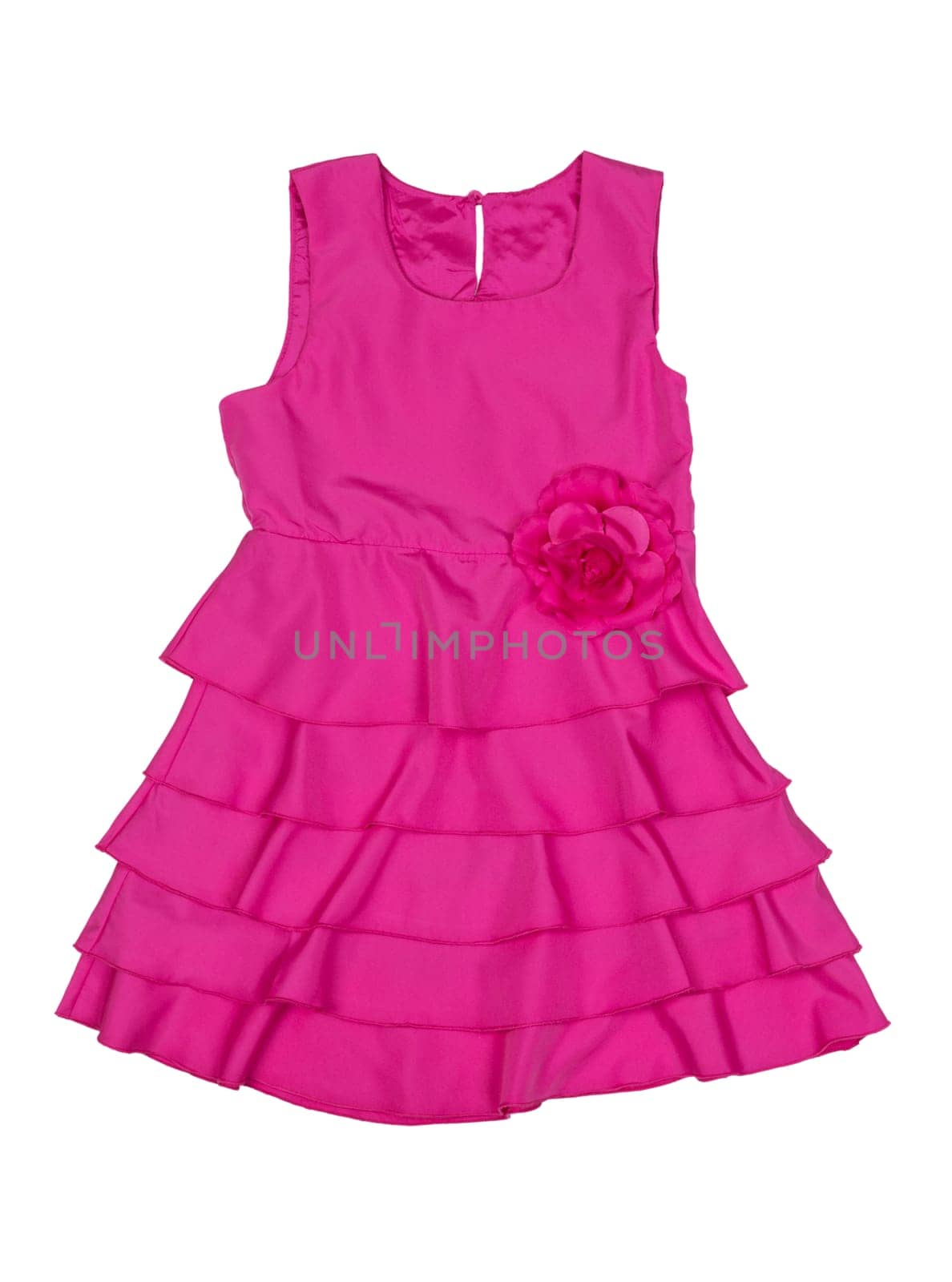 Elegant baby dress isolated on white background