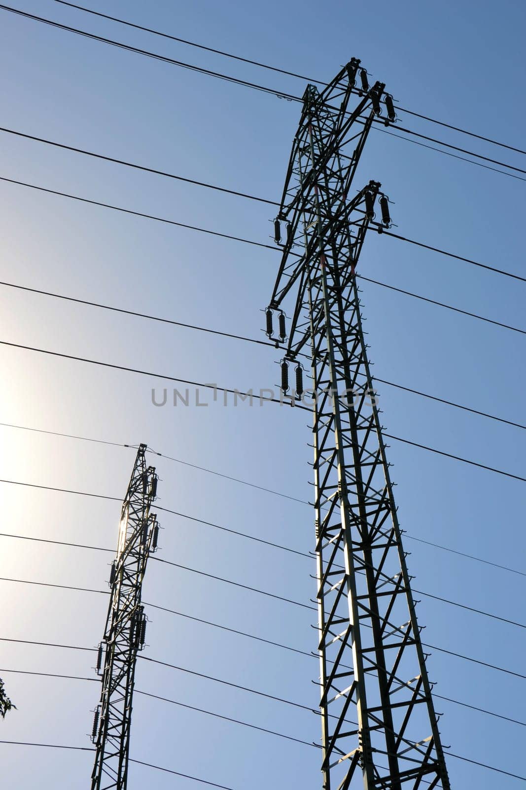 Electricity pylons in Prague