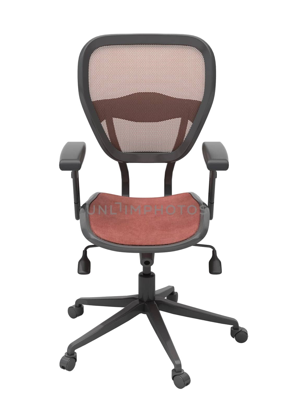 Modern office chair isolated on white background