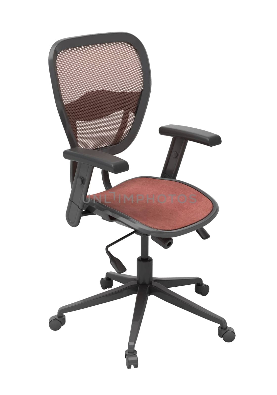 Modern office chair isolated on white background