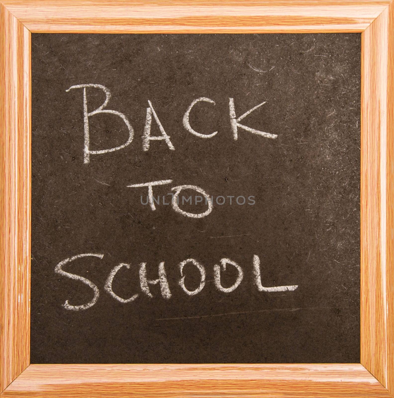 Blackboard "Back to school"", isolated."
