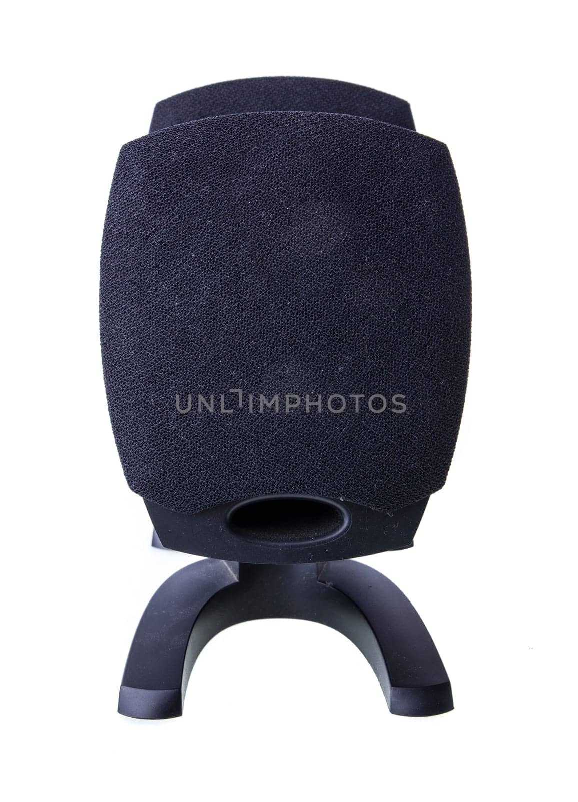 multimedia speaker isolated on white background