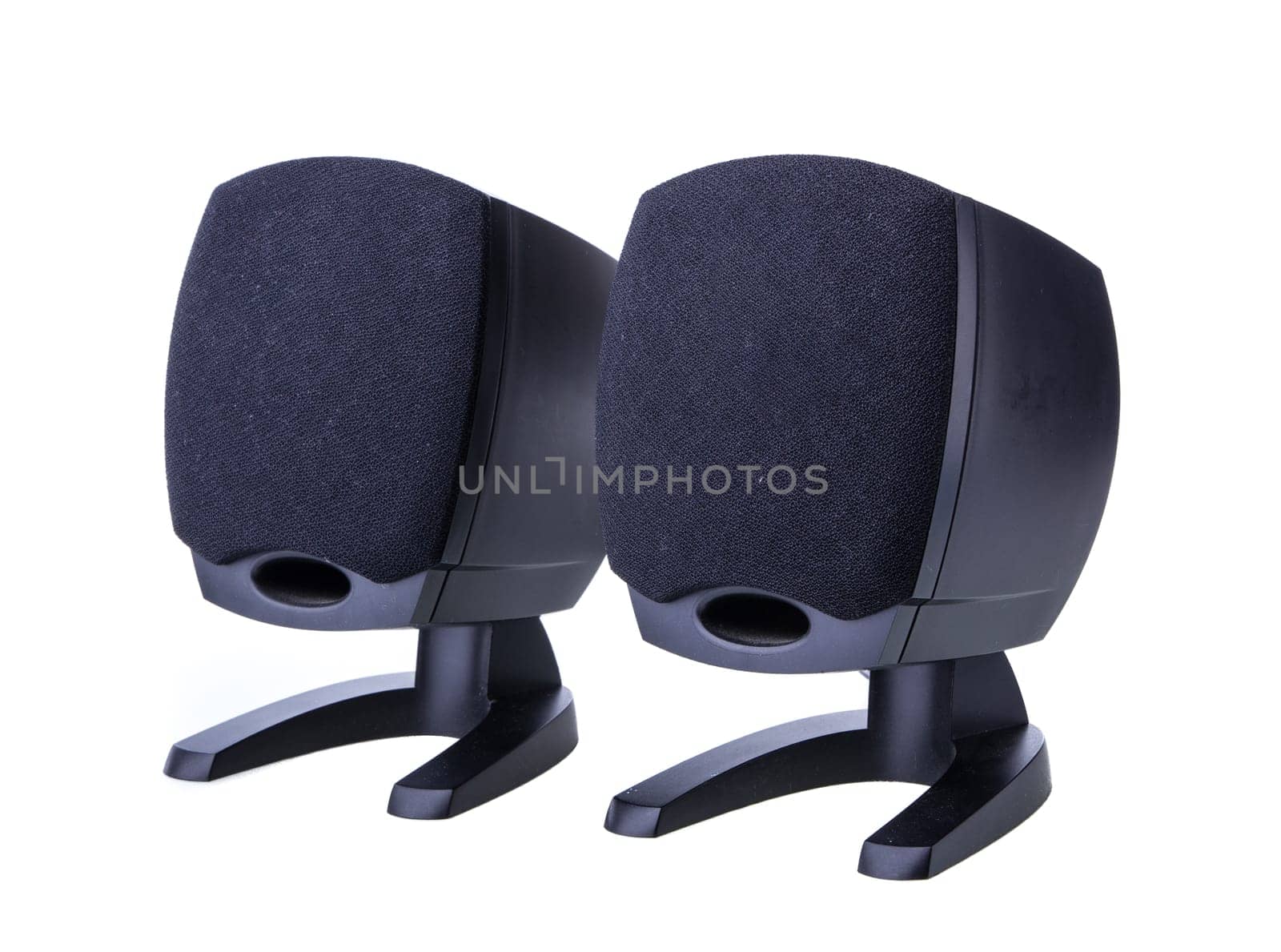 multimedia speaker isolated on white background