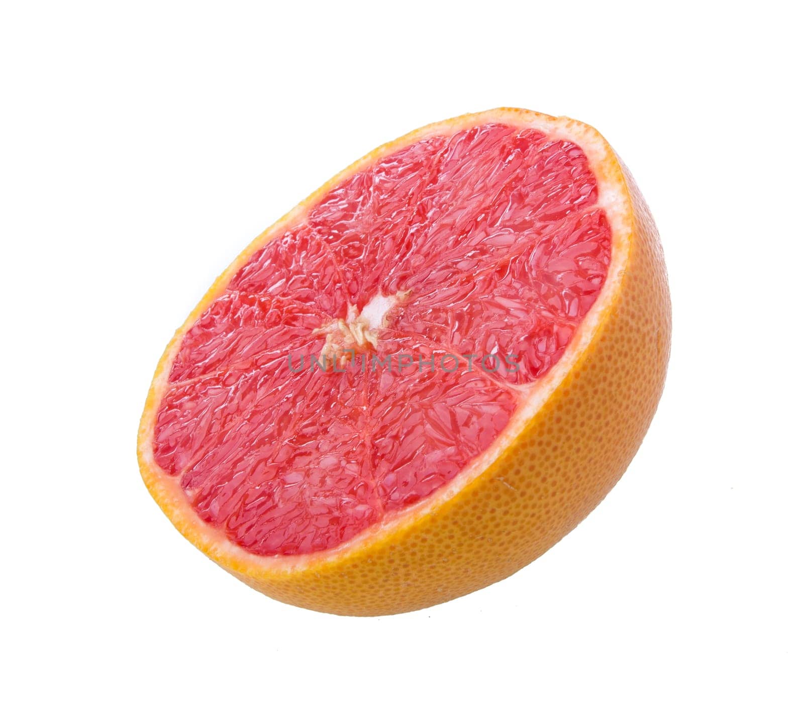 ripe grapefruits isolated on white background