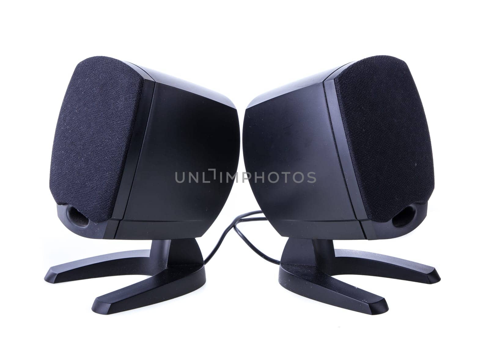 multimedia speaker isolated on white background