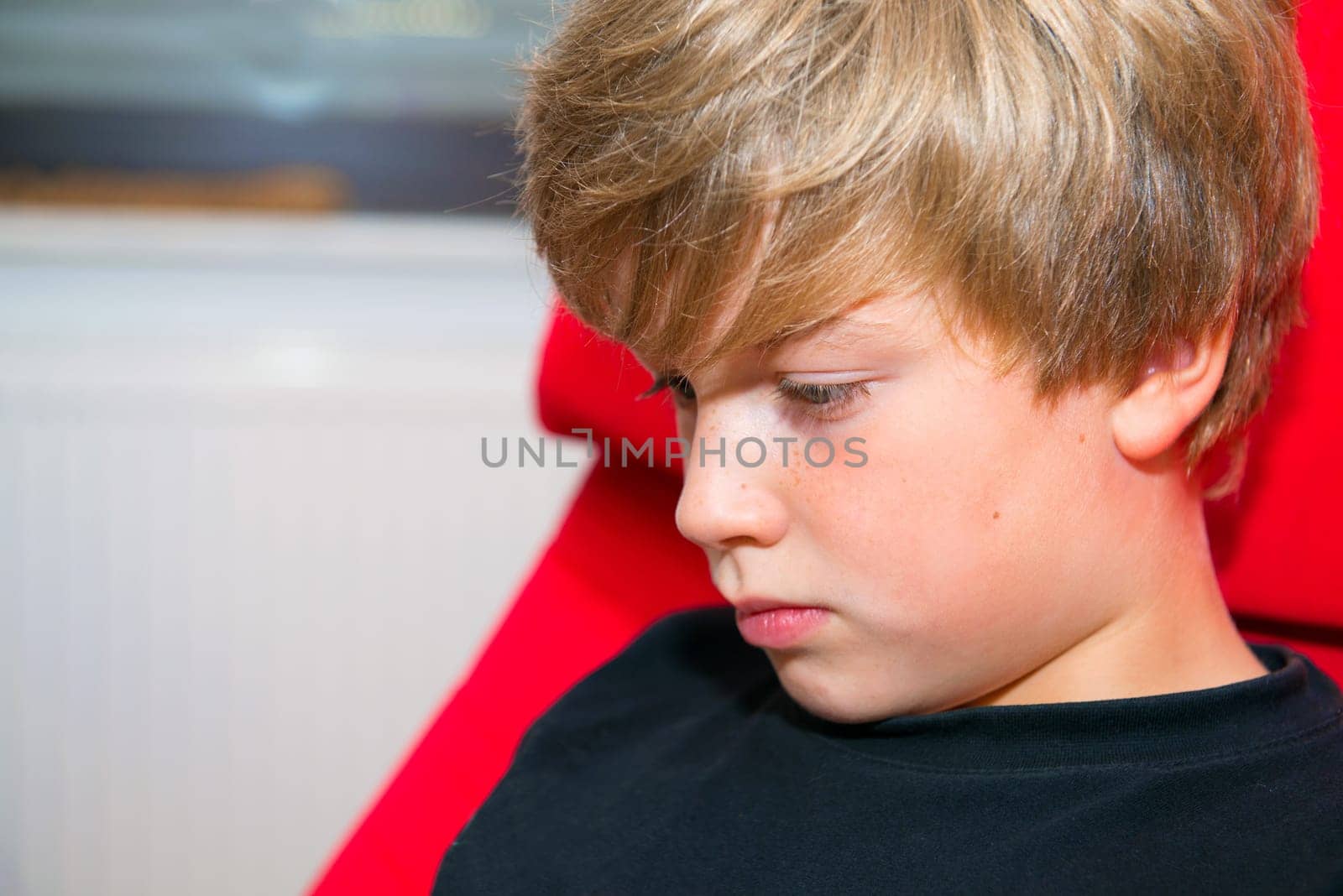 boy is sad