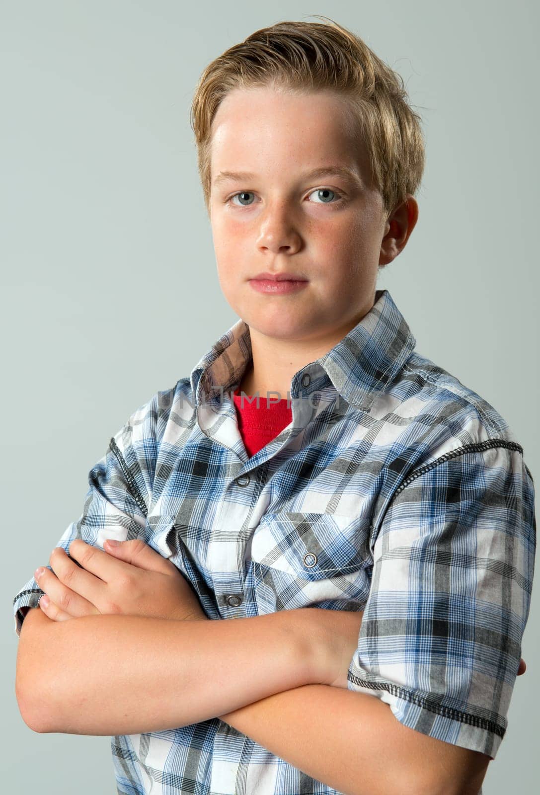 Boy in Checked Shirt