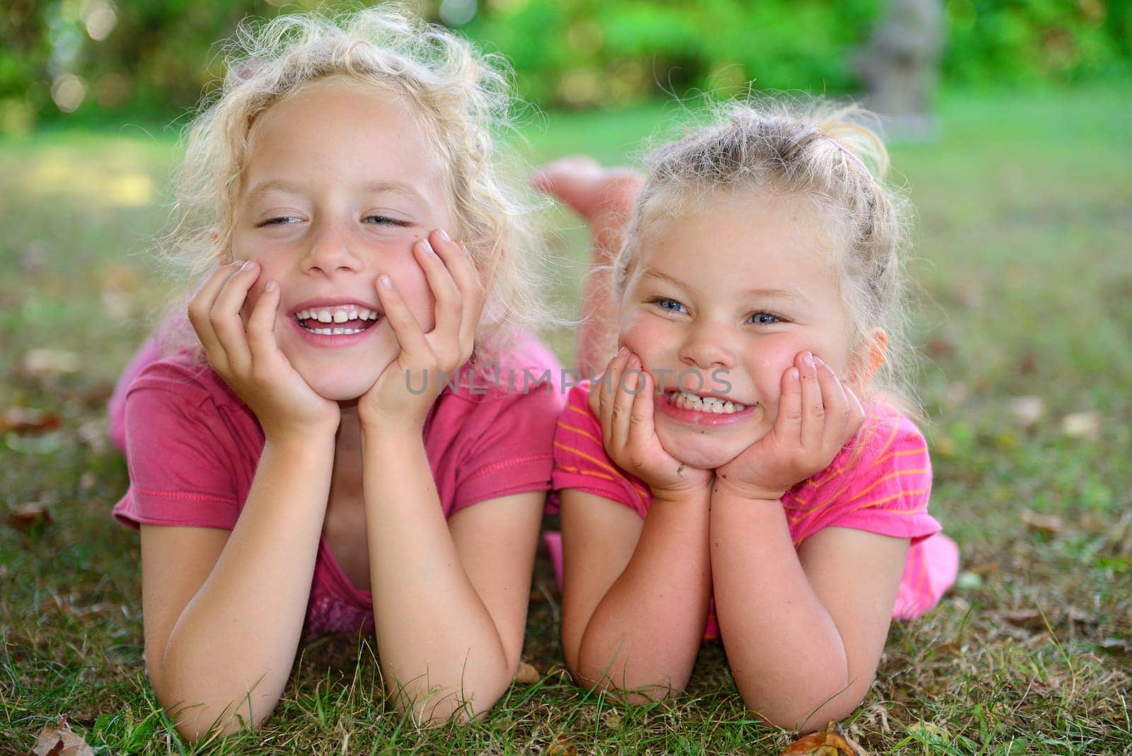 Two Girls in Pink