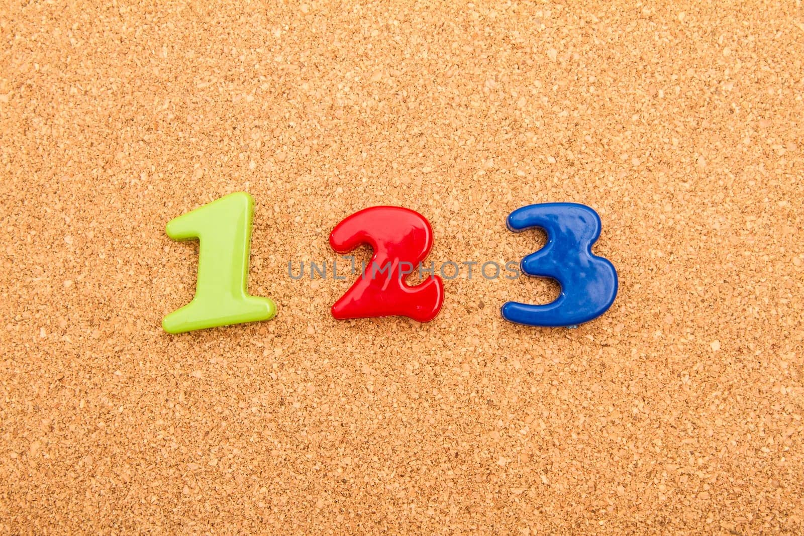 1,2,3, basic numbers learning.