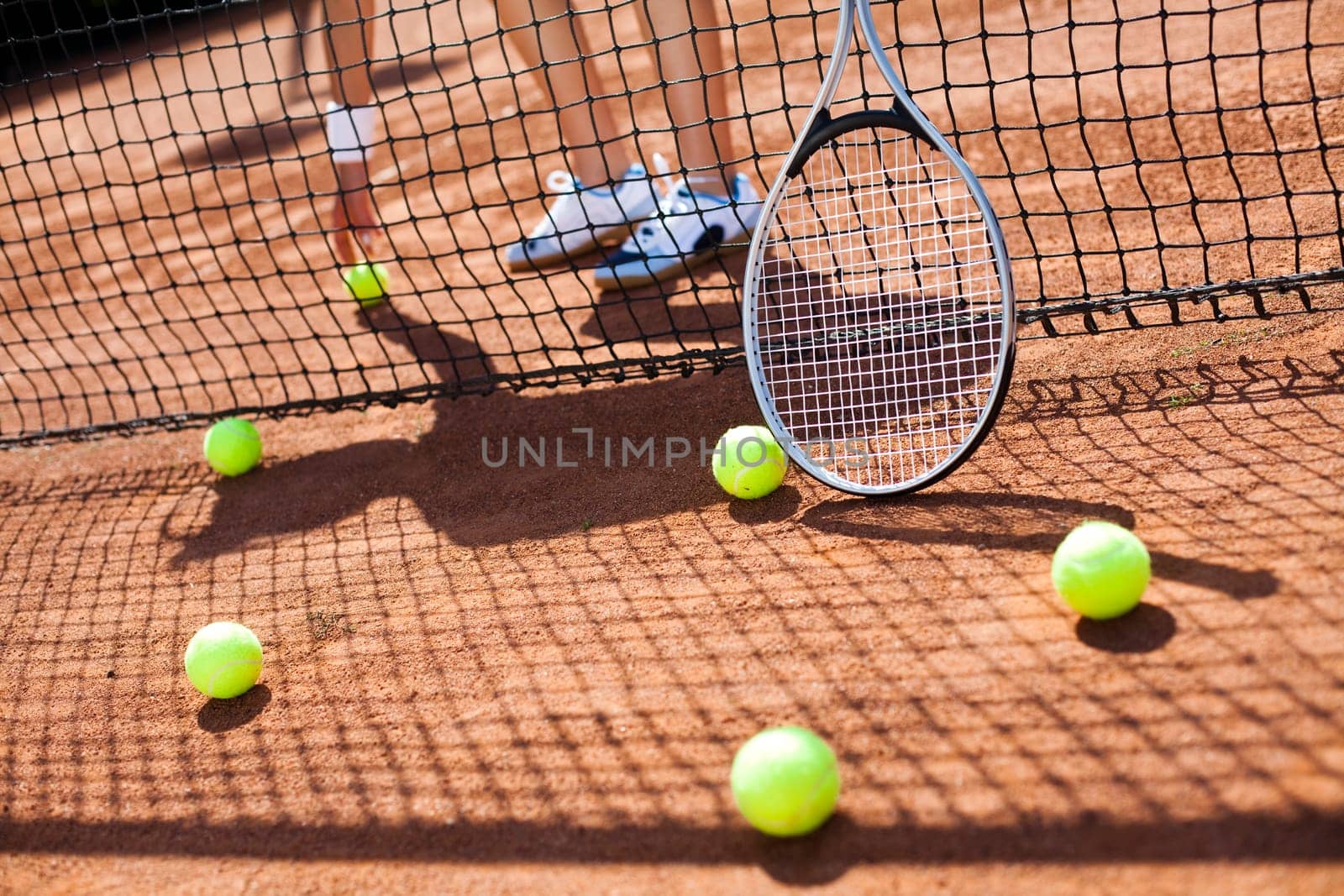 Woman playing tennis