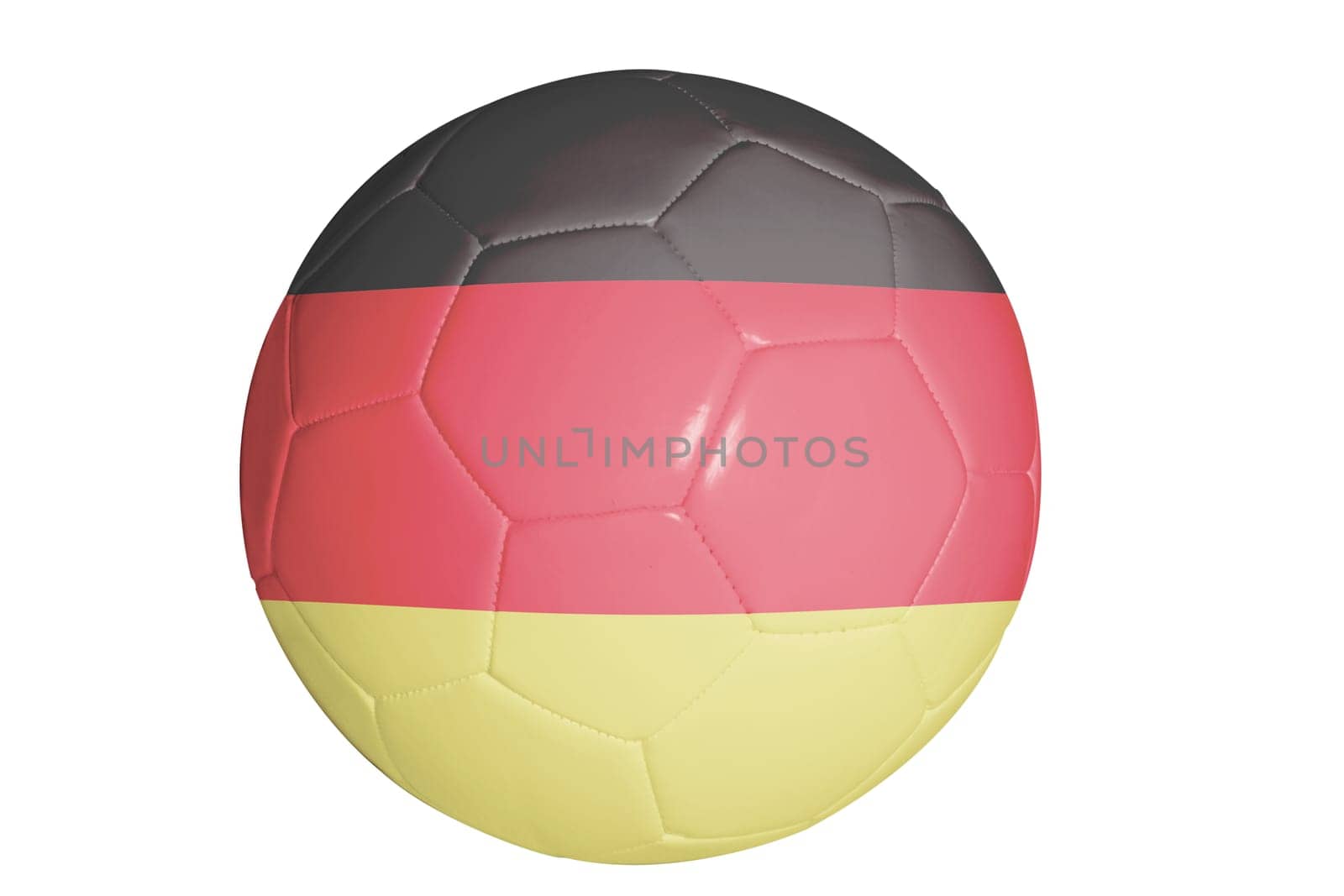 Soccer ball with flag of Germany graphic