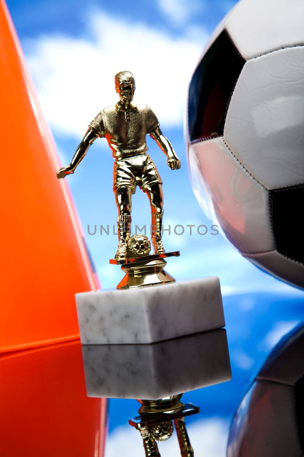 Black and white soccer ball