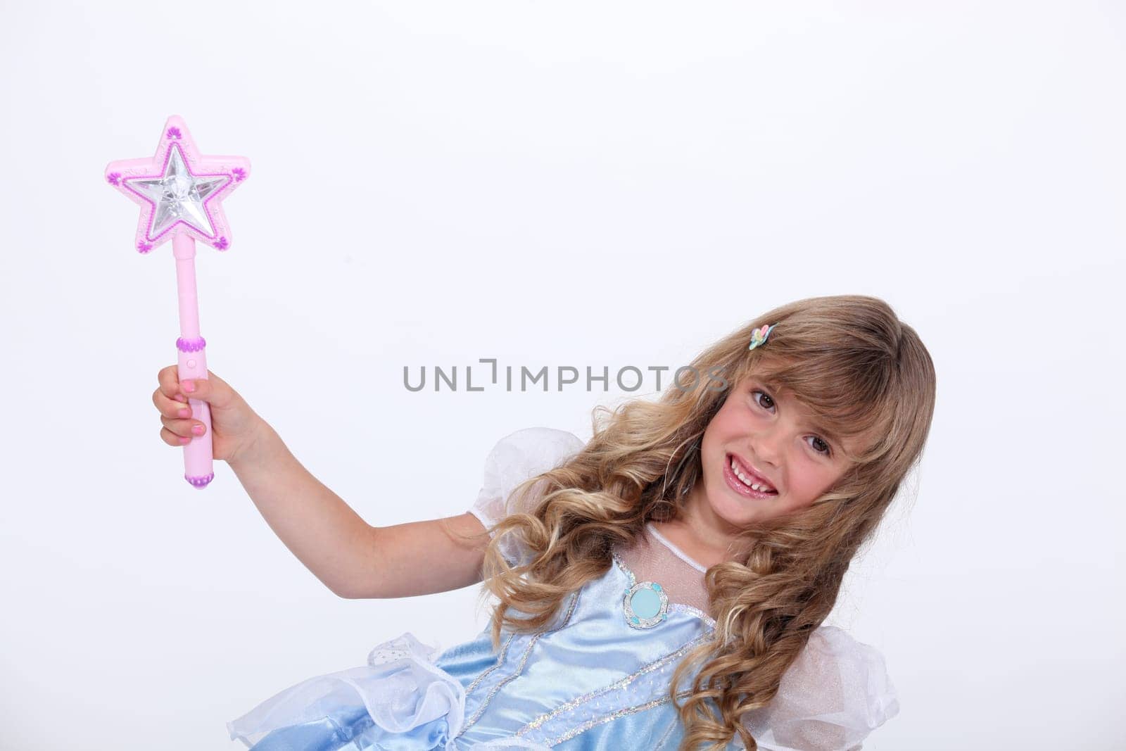 Little girl dressed as a fairy