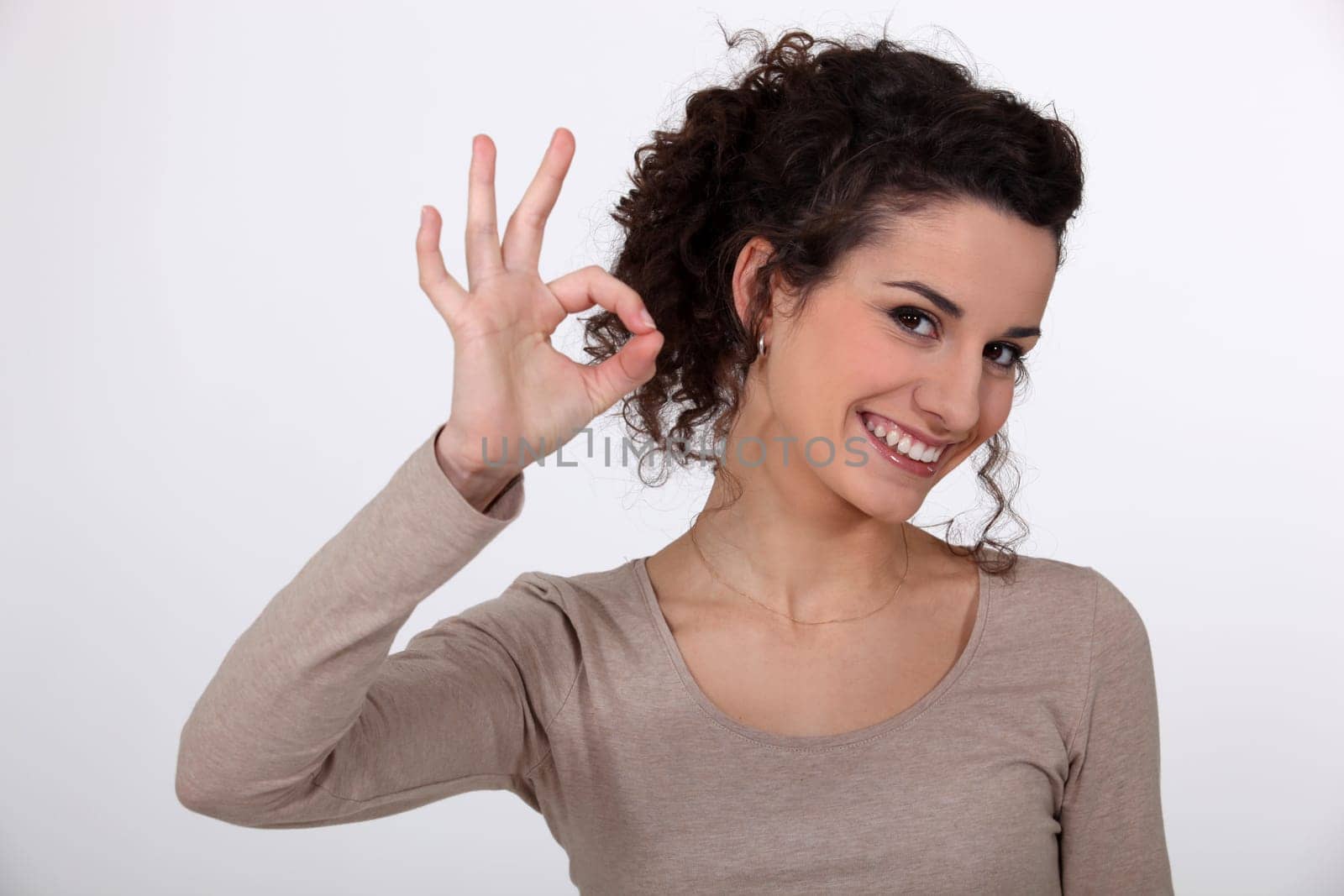 girl in high spirits