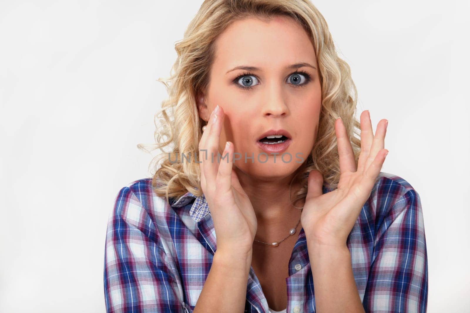 woman having a big surprise