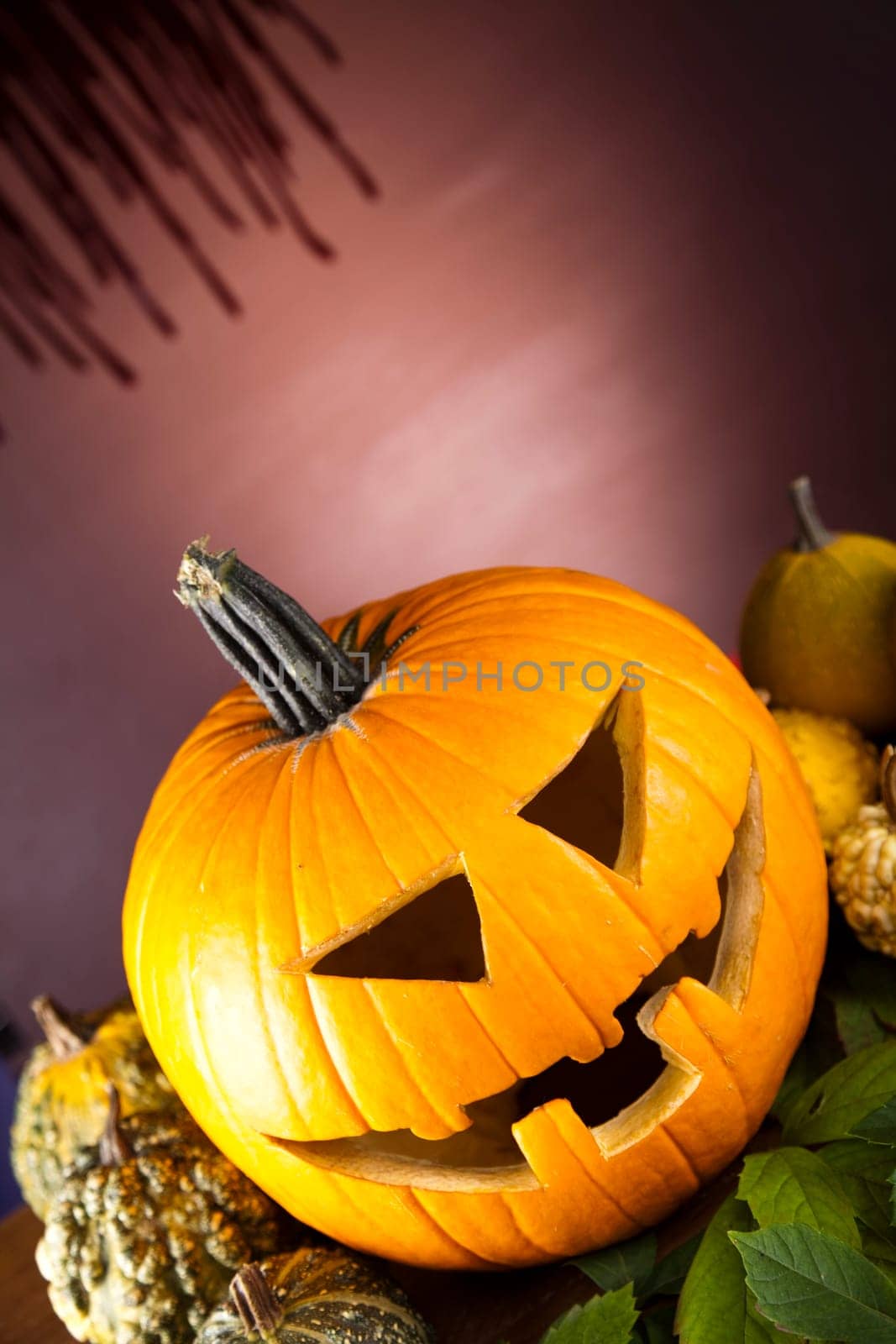 Funny face pumpkin, Halloween