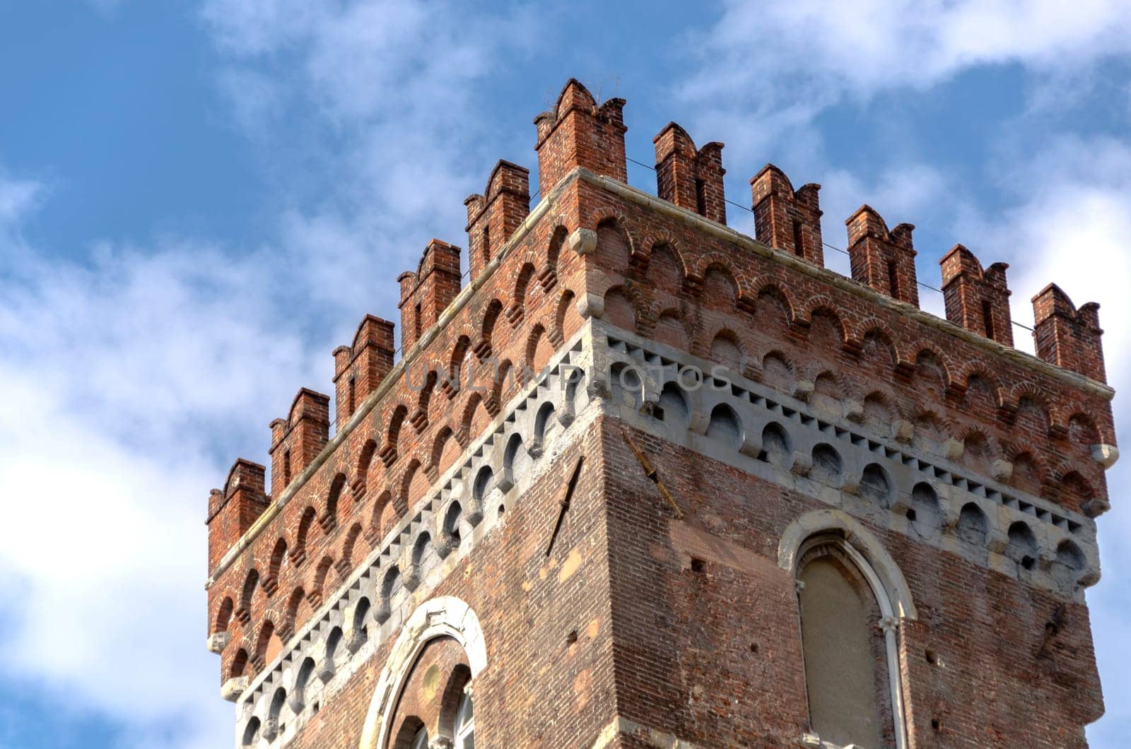 castle in the old city of Genoa