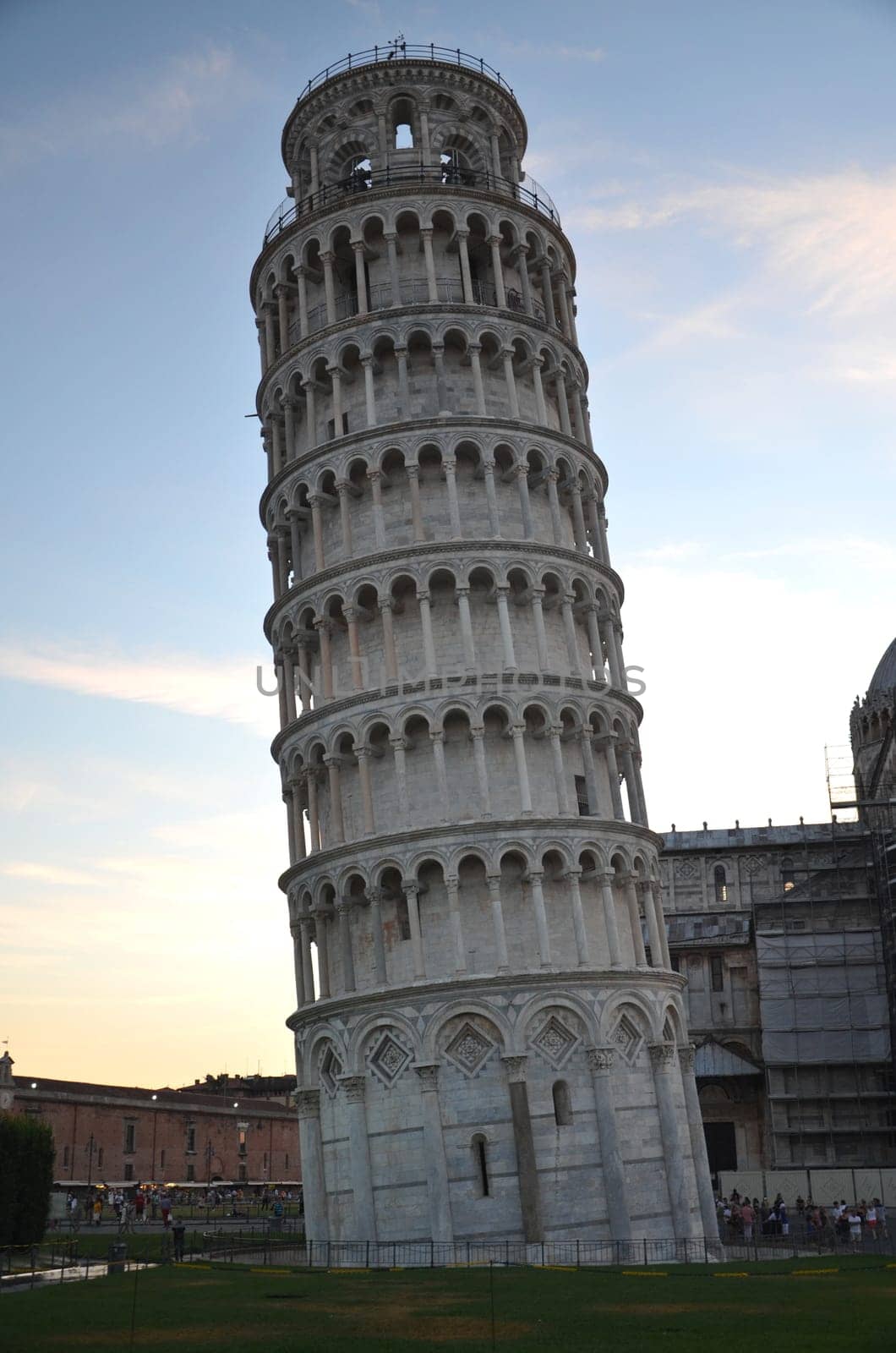 The outstanding view of the Leaning Tower on Square of Miracles in Pisa, Tuscany – Italy