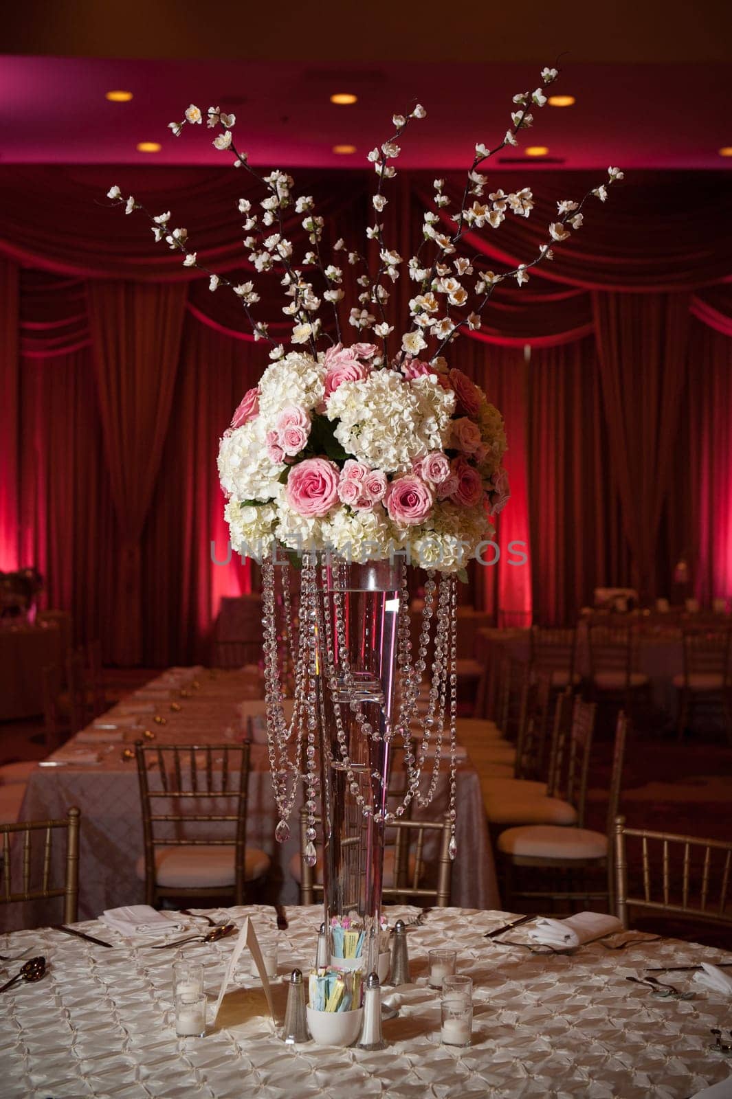 Image of a beautifully decorated wedding venue