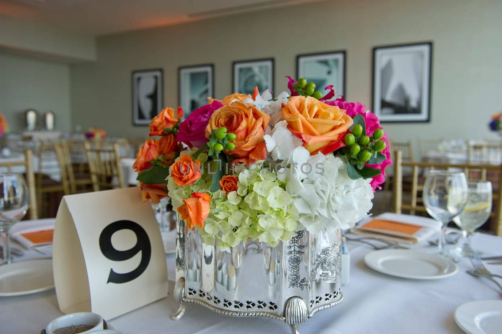 Beautifully Decorated Wedding Venue.