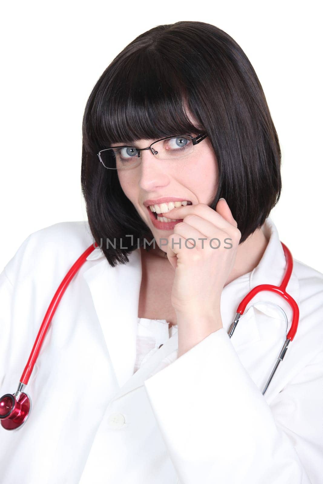 young medical assistant posing