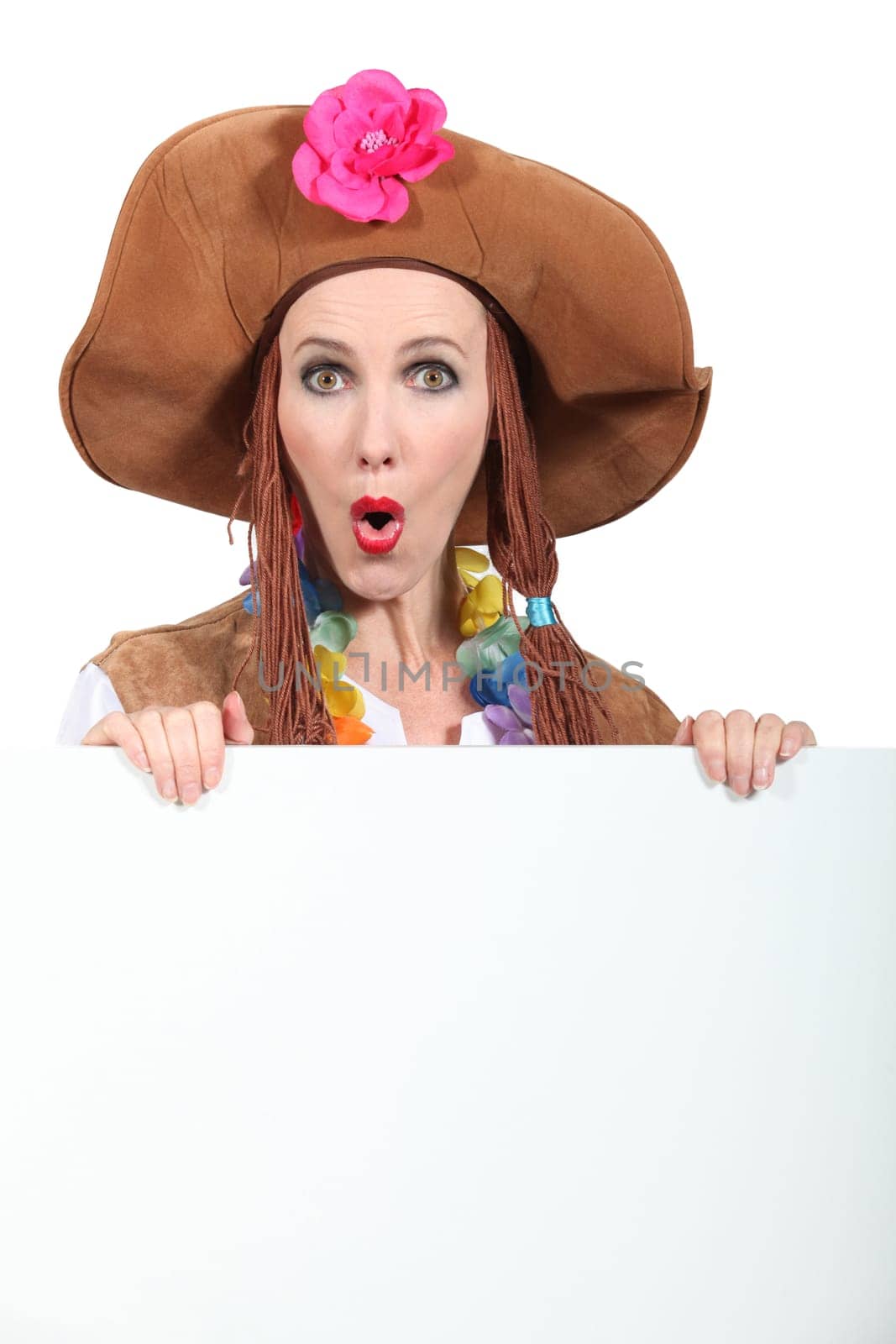 Woman in fancy dress