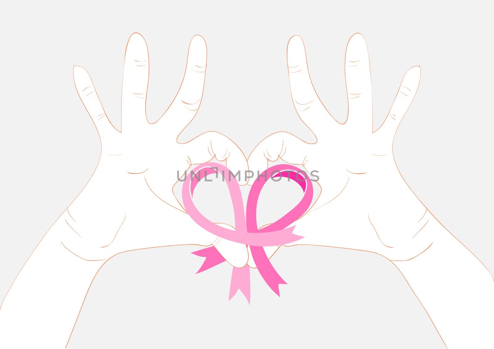 Breast cancer awareness concept illustration