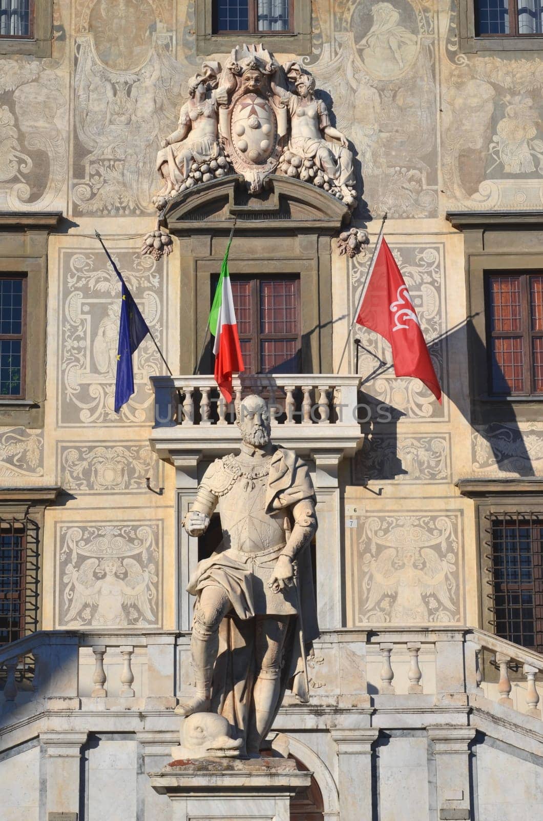 Beautiful building of University on Piazza dei Cavalieri in Pisa, Tuscany - Italy