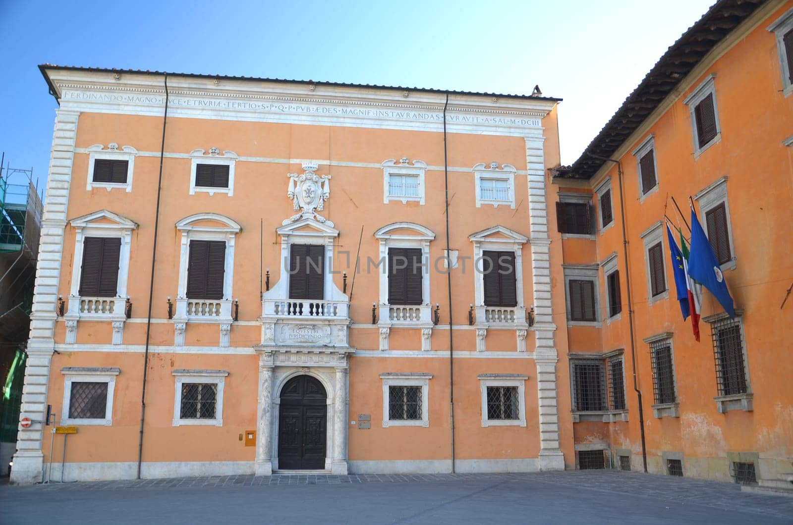 Beautiful historic buildings on Piazza dei Cavalieri in Pisa, Tuscany - Italy