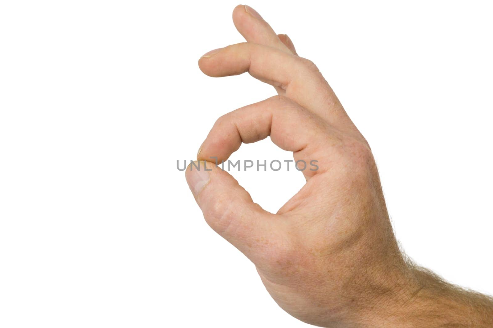 A hand indicates a sign of good