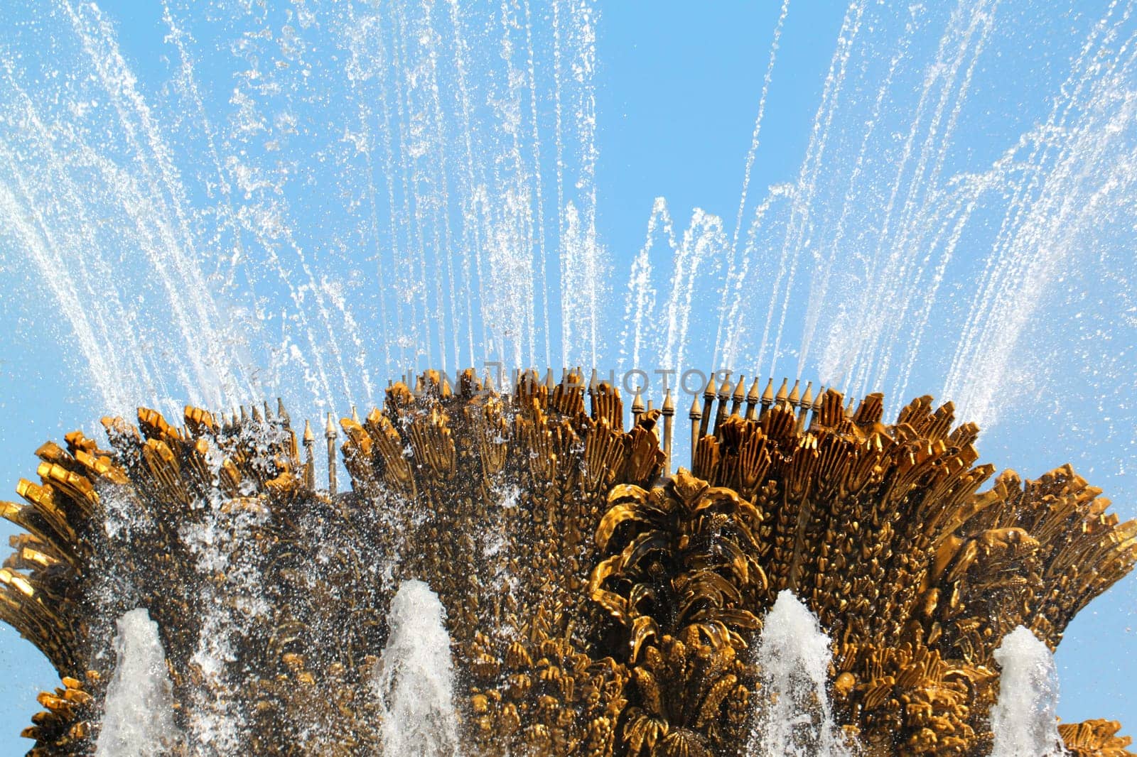 Beautiful fountain in Moscow at ENEA