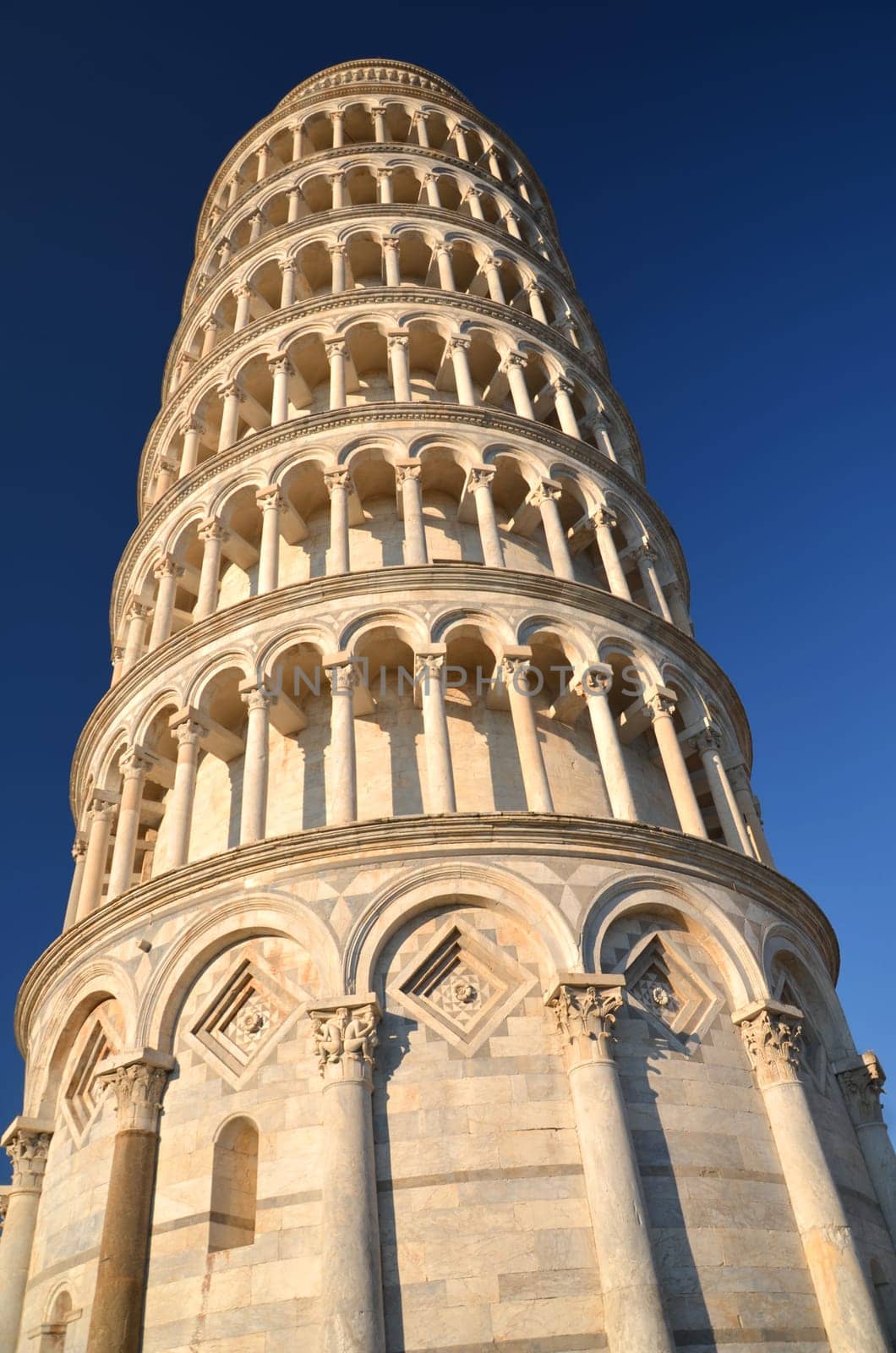 The famous Leaning Tower on Square of Miracles in Pisa, Tuscany - Italy
