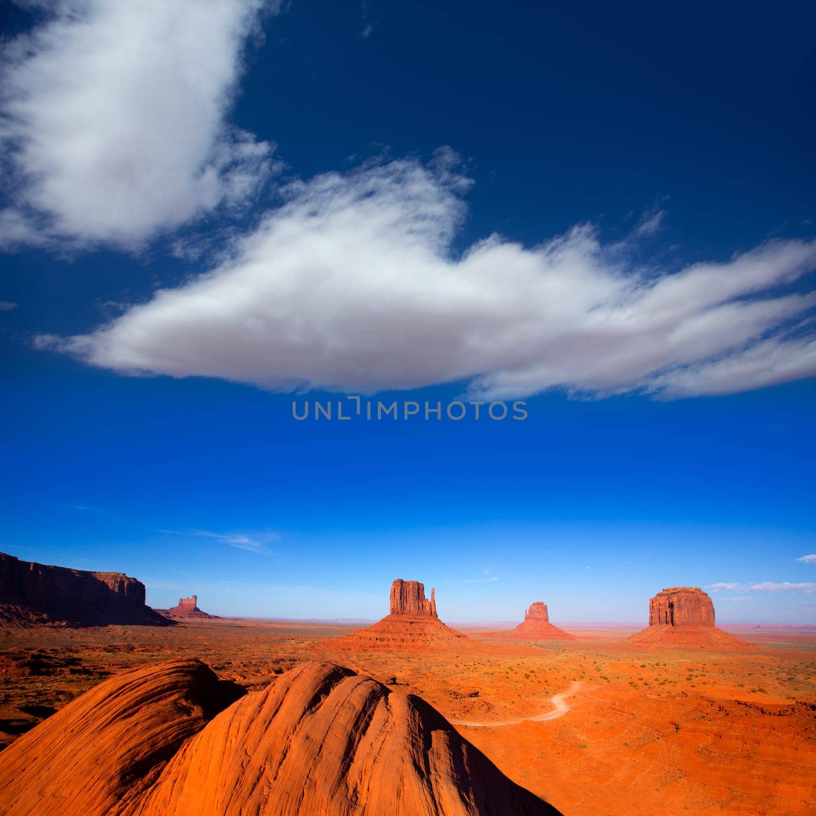 Monument Valley West and East Mittens and Merrick Butte Utah