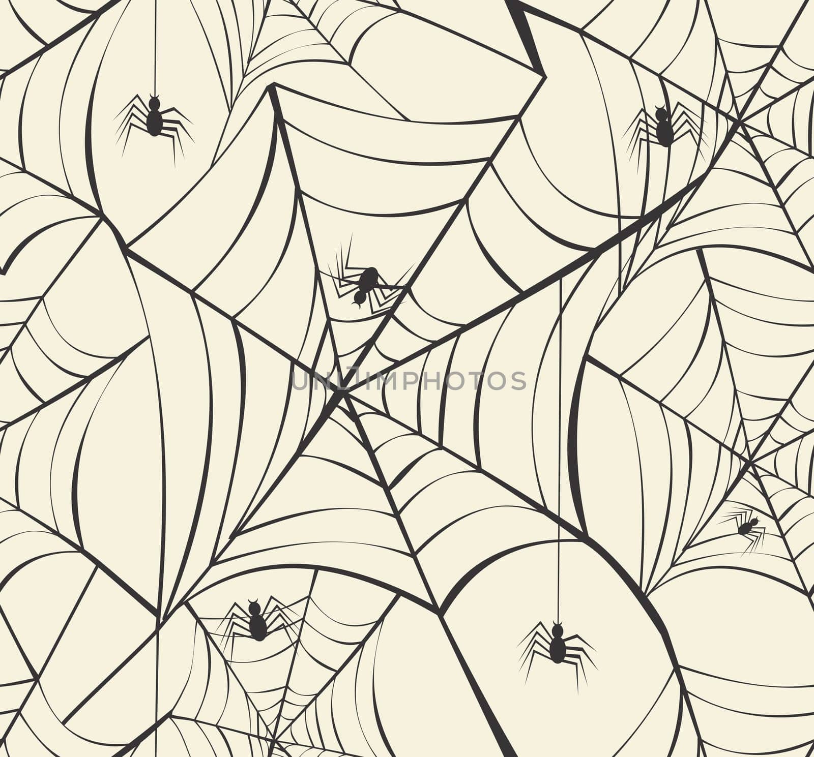 Happy Halloween spider webs seamless pattern background. EPS10 Vector file organized in layers for easy editing.