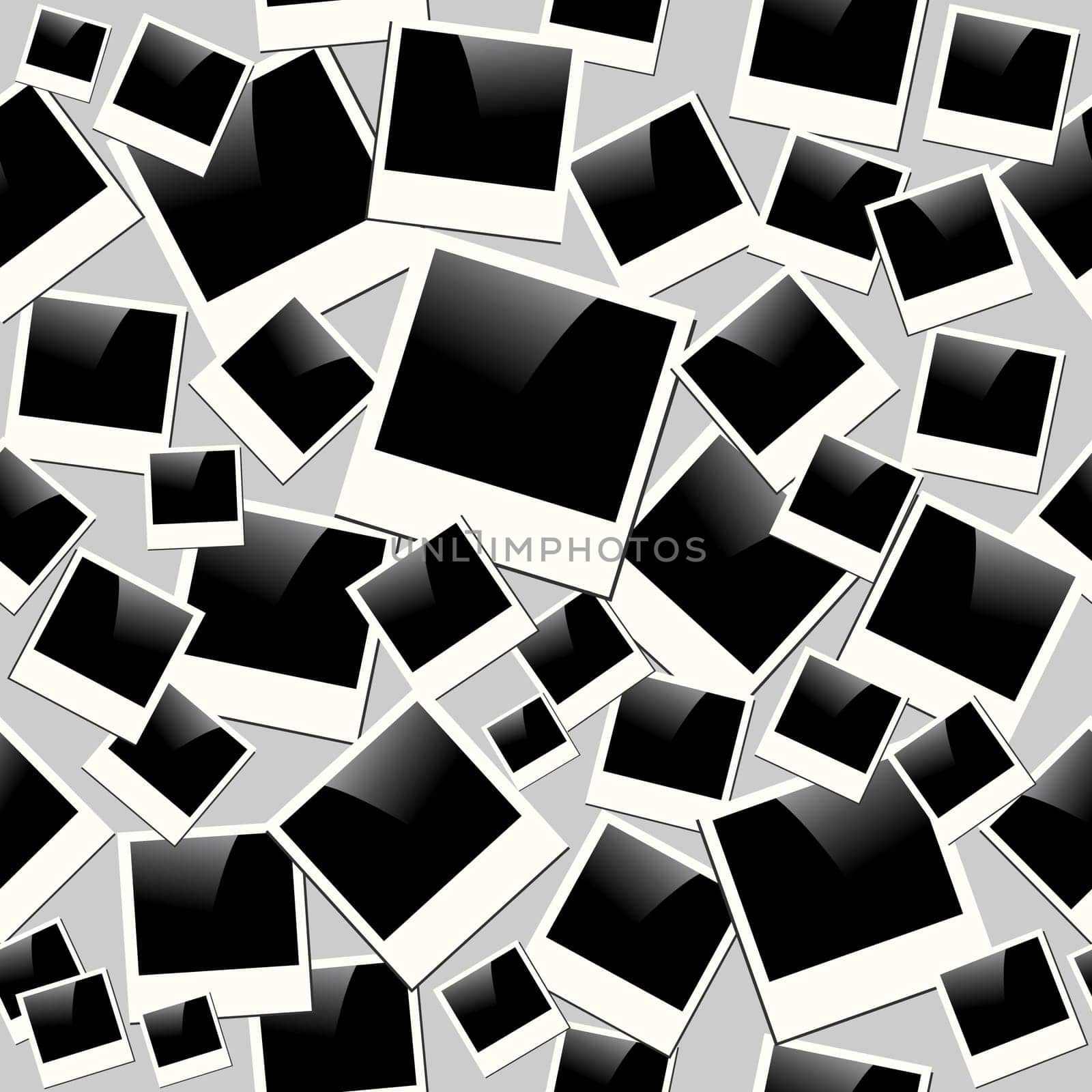 Vintage instant photo frames seamless pattern background. EPS10 vector file organized in layers for easy editing.