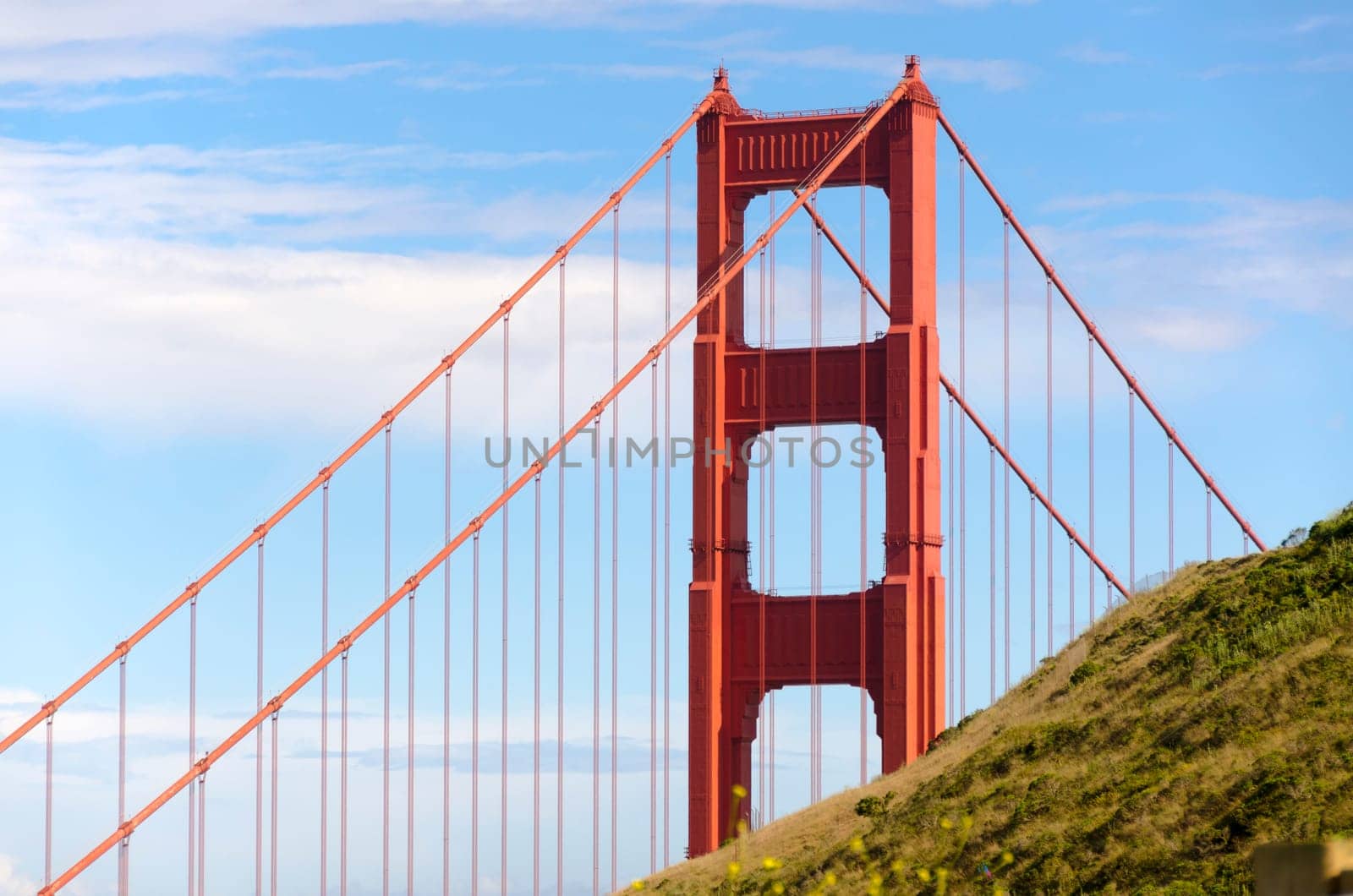 Golden Gate Bridge in San Francisco in California