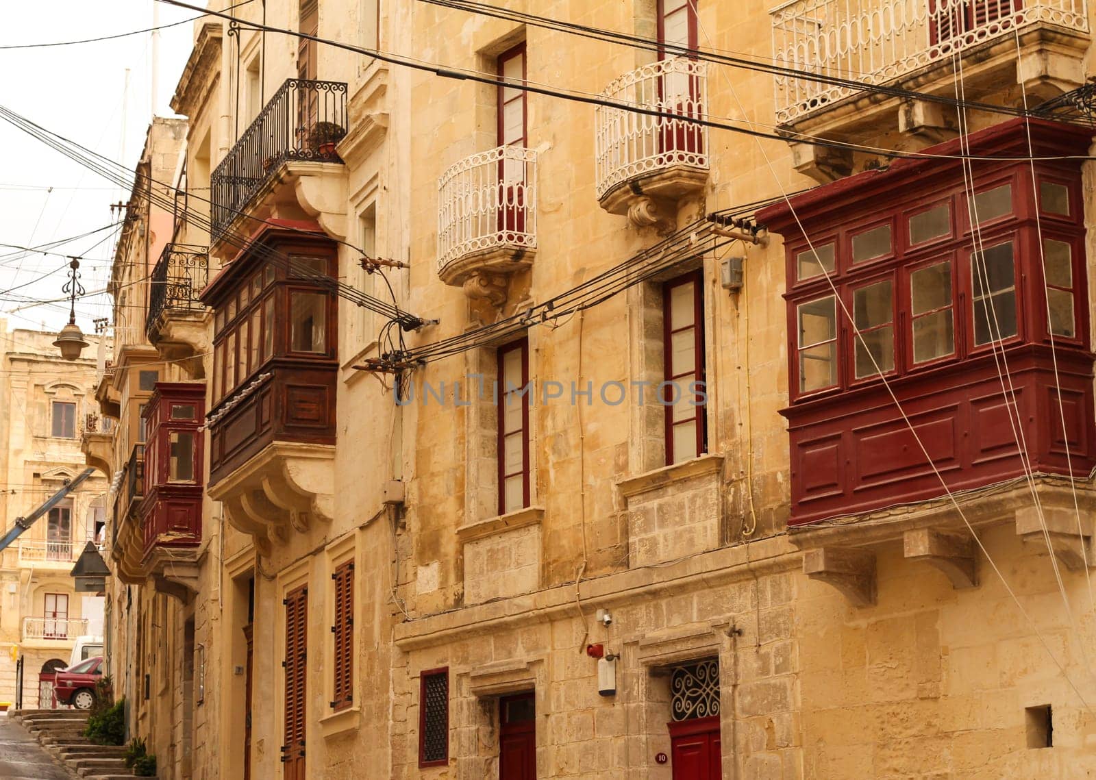 Street in Birgu (Vittoriosa), Malta