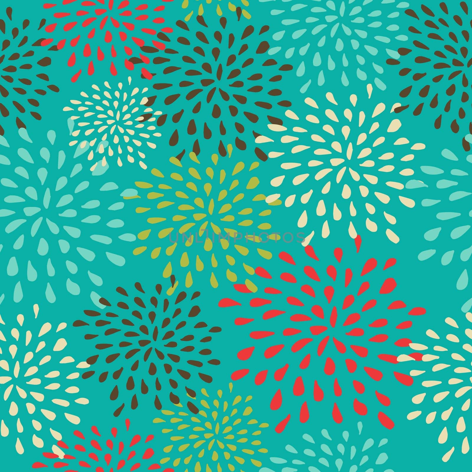 Vintage Christmas elements, abstract snowflakes seamless pattern background. EPS10 vector file organized in layers for easy editing.