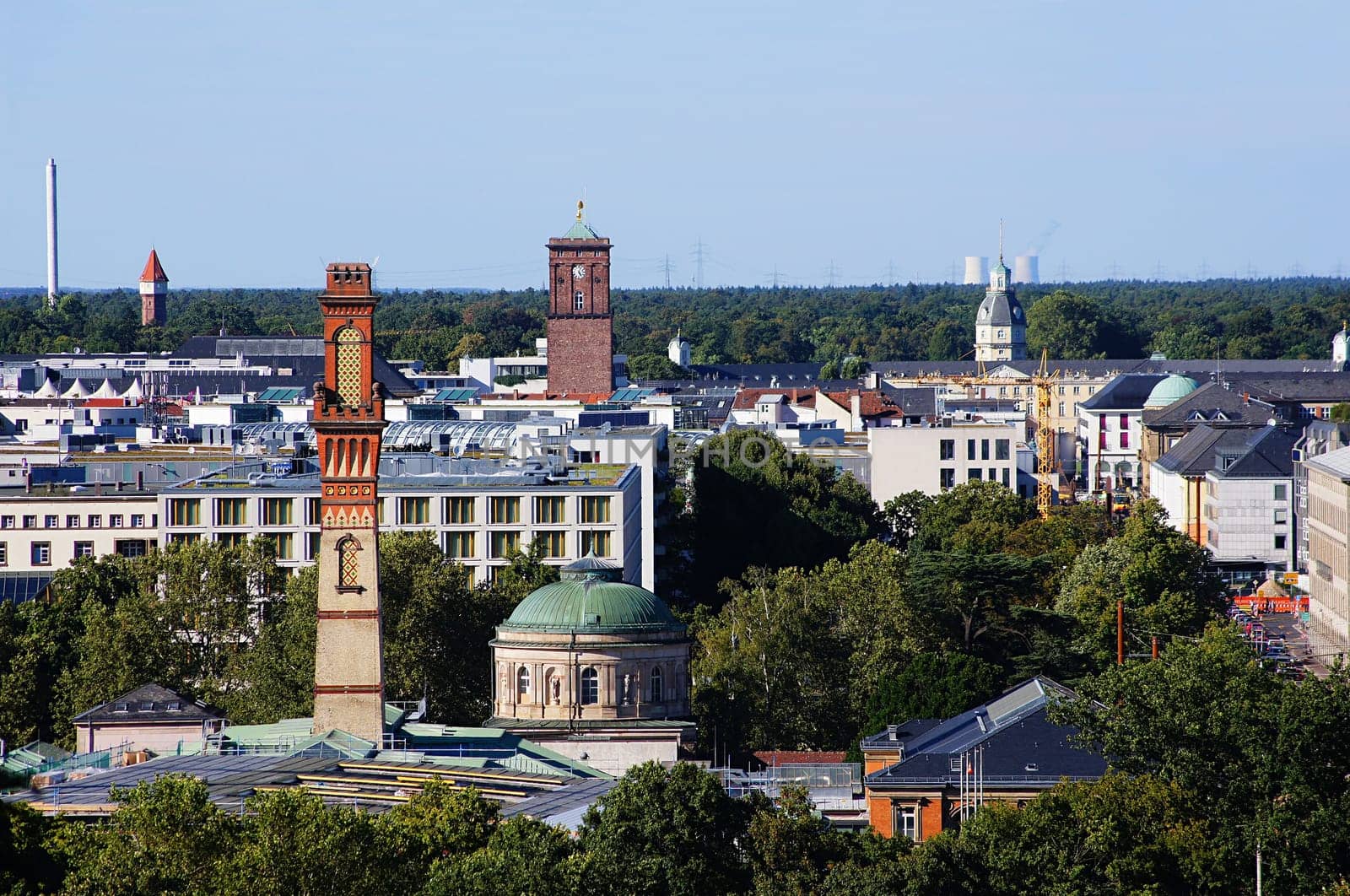 View from Lauterberg to Karlsruhe