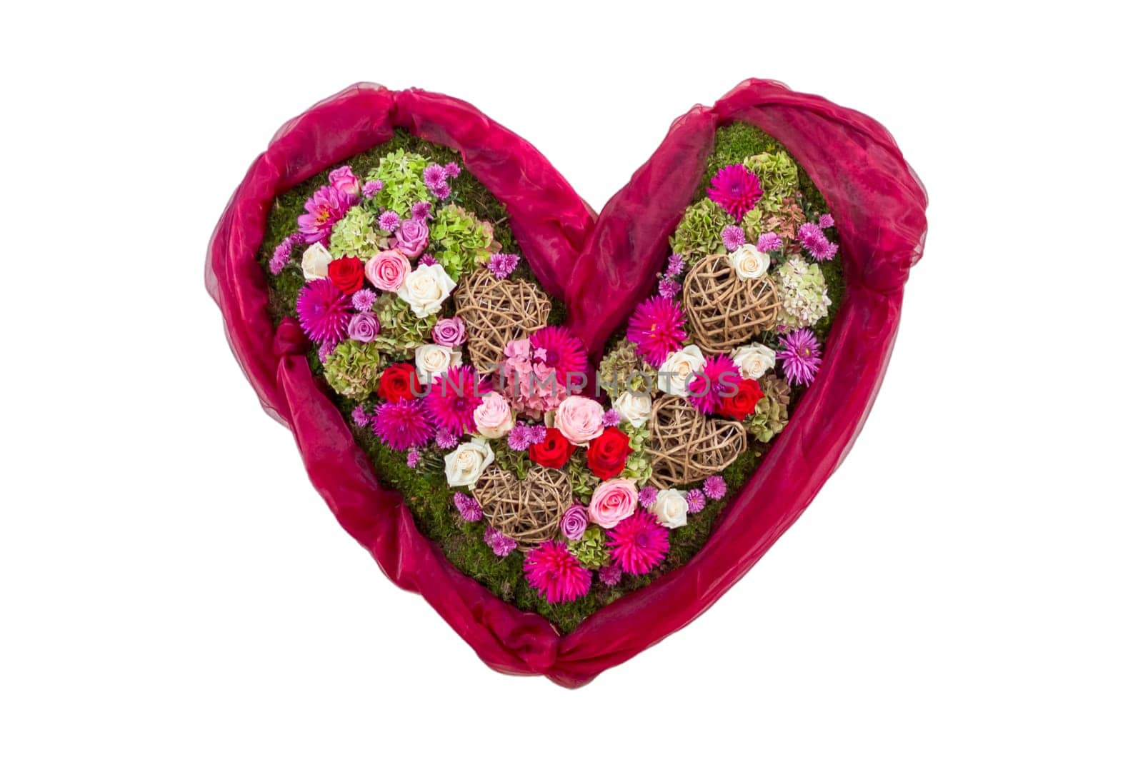 Perfect for e.g. a wedding or Valentine's Day. Isolated on white background.