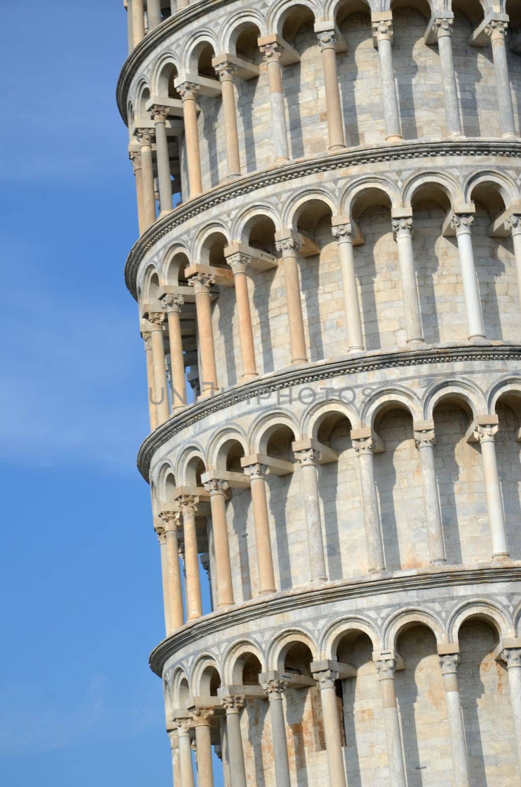 The famous Leaning Tower on Square of Miracles in Pisa, Tuscany - Italy