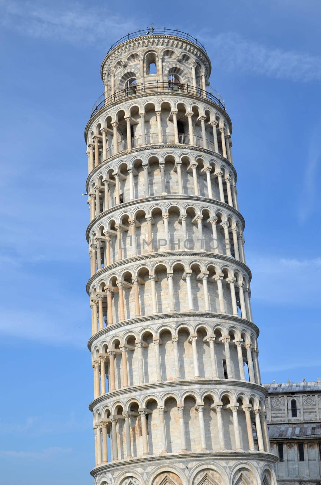 The famous Leaning Tower on Square of Miracles in Pisa, Tuscany - Italy