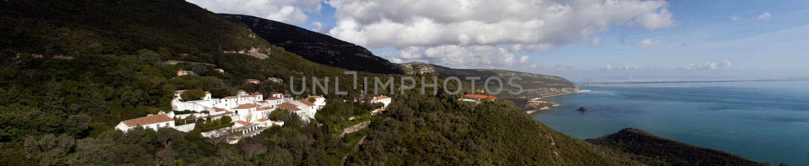 Beautiful landscape view of the National Park Arrabida in Portugal.