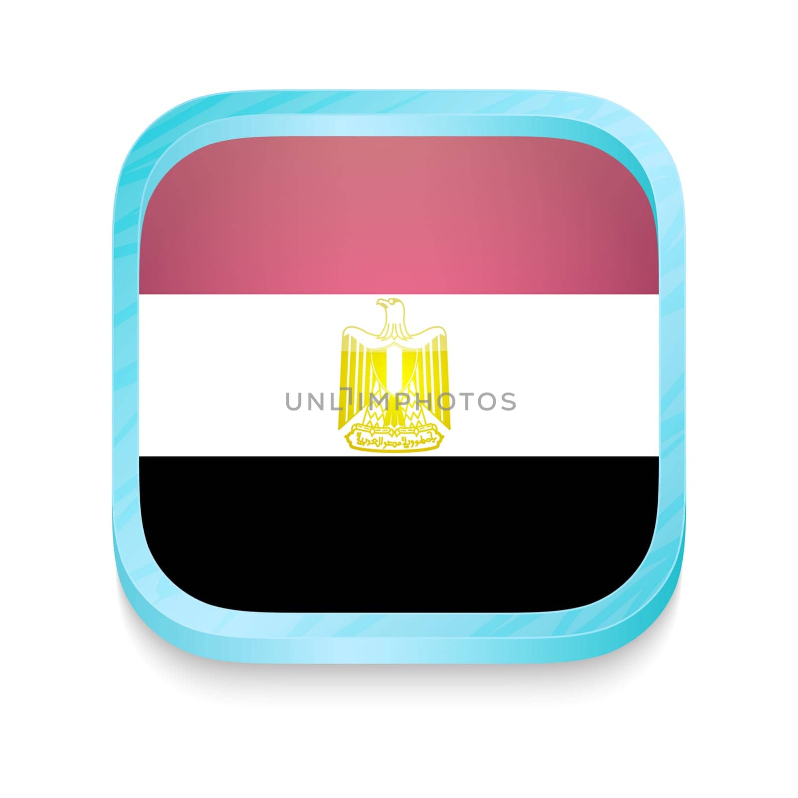 Smart phone button with Egypt flag