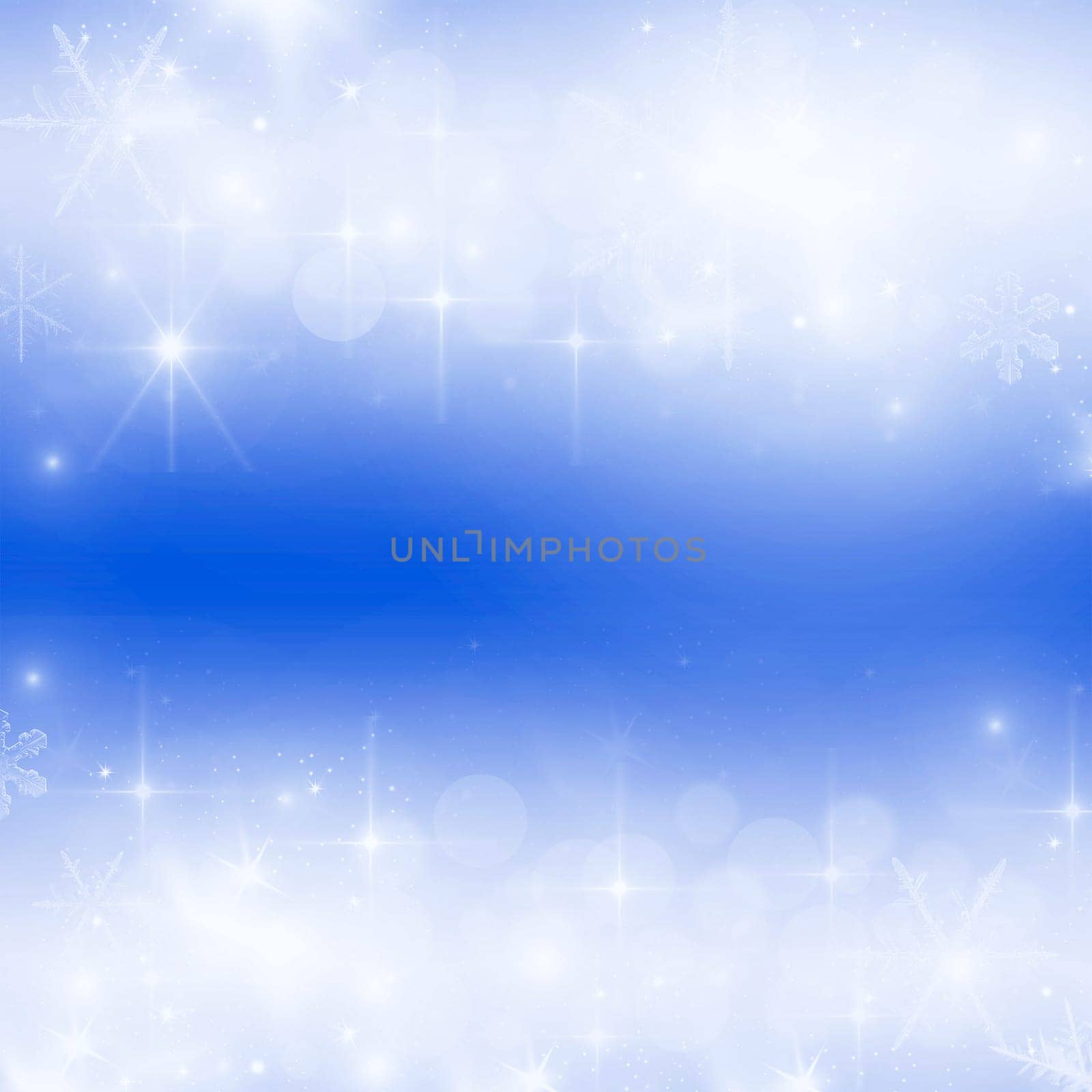 Light abstract Christmas background with white snowflakes