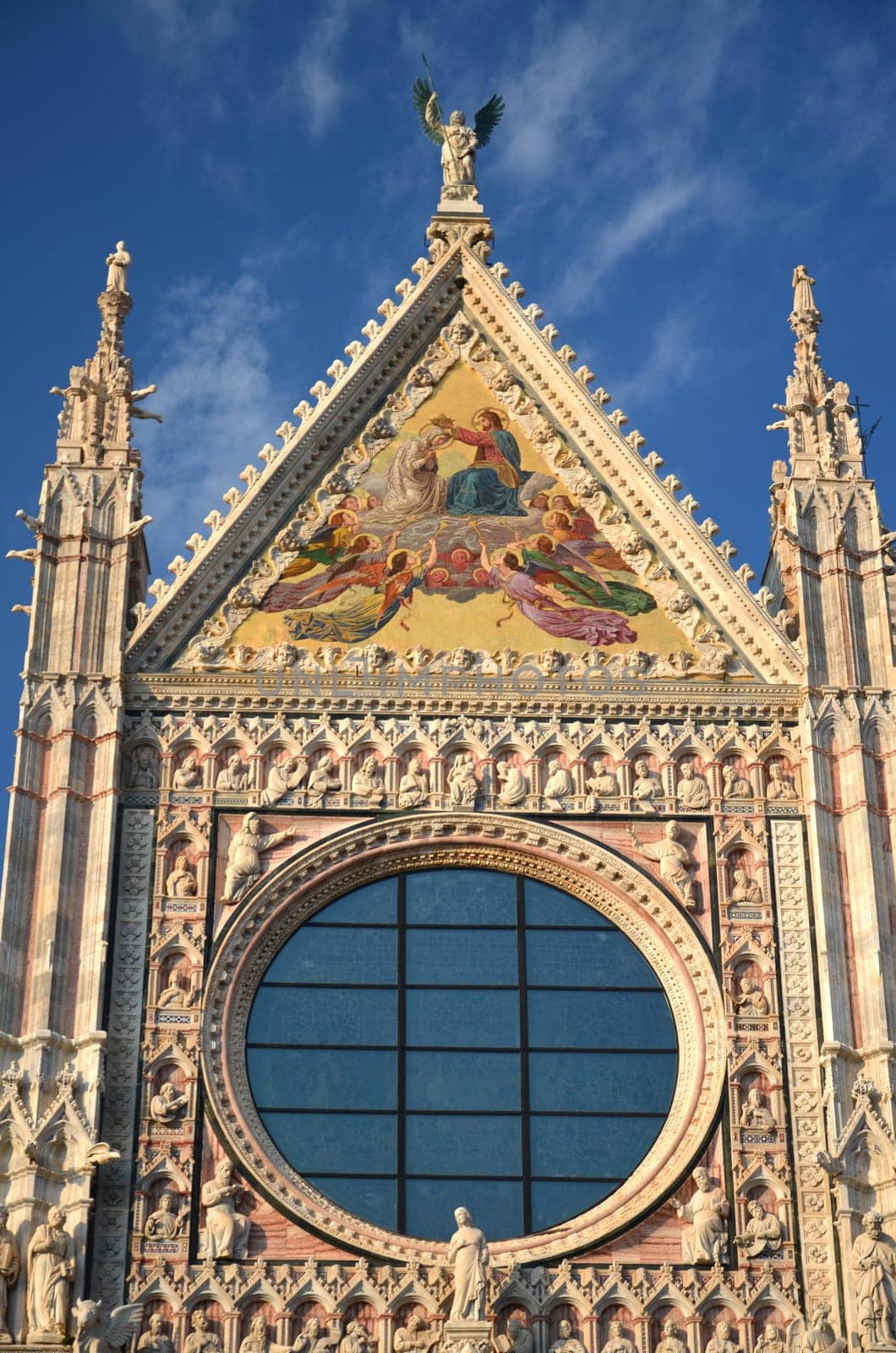 Magnificent marble cathedral in Siena, Italy