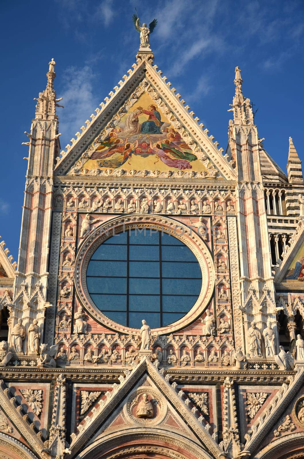 Magnificent marble cathedral in Siena, Italy
