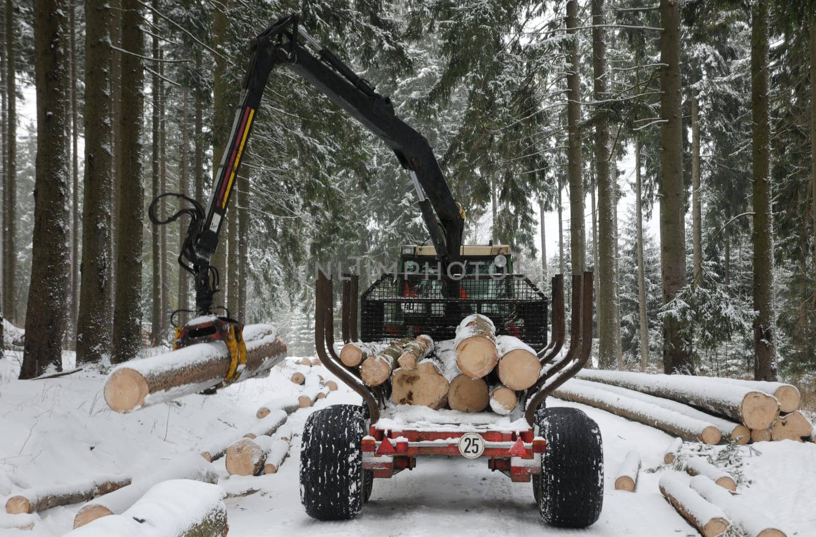 Trailer in winter