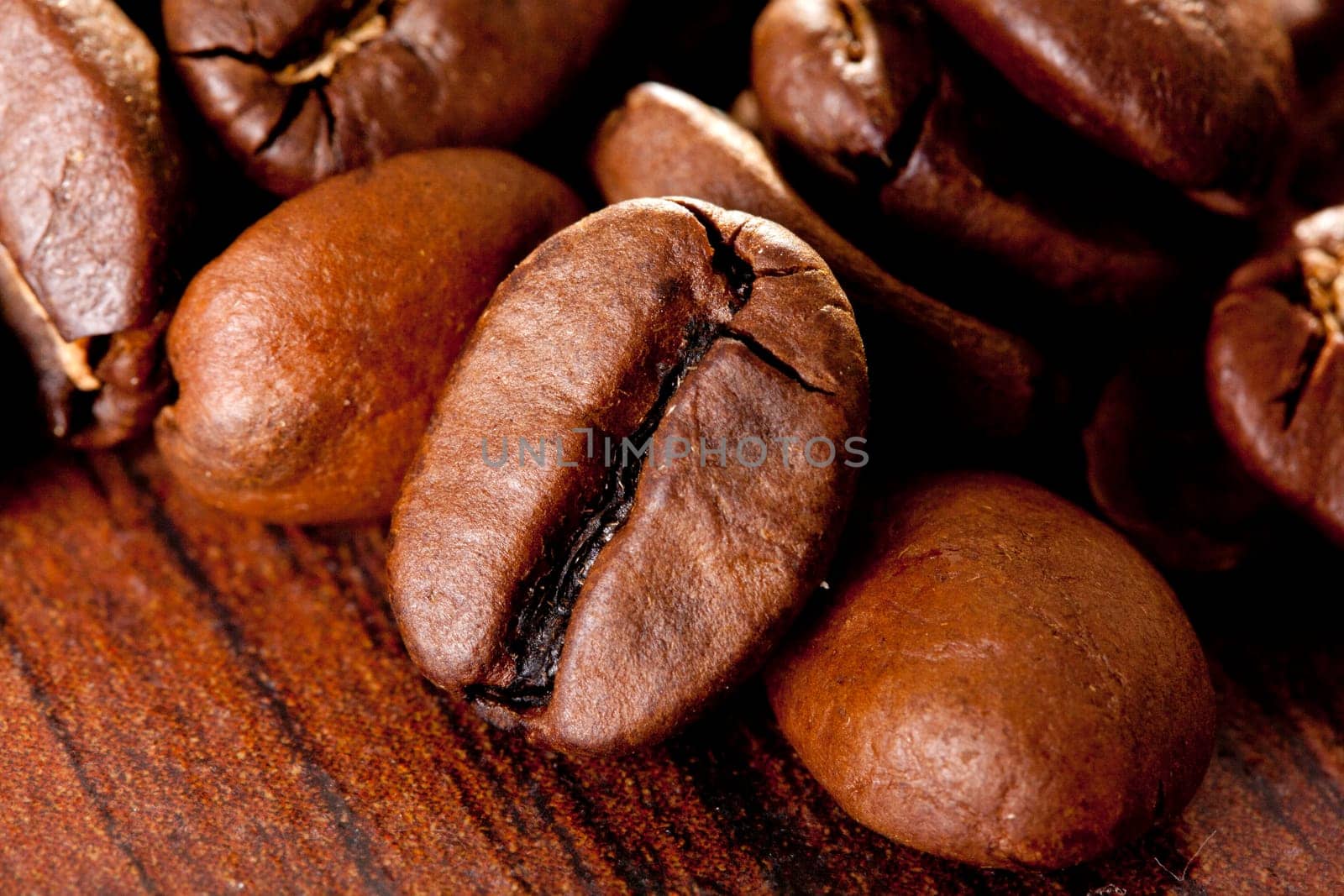 Coffee beans roasted